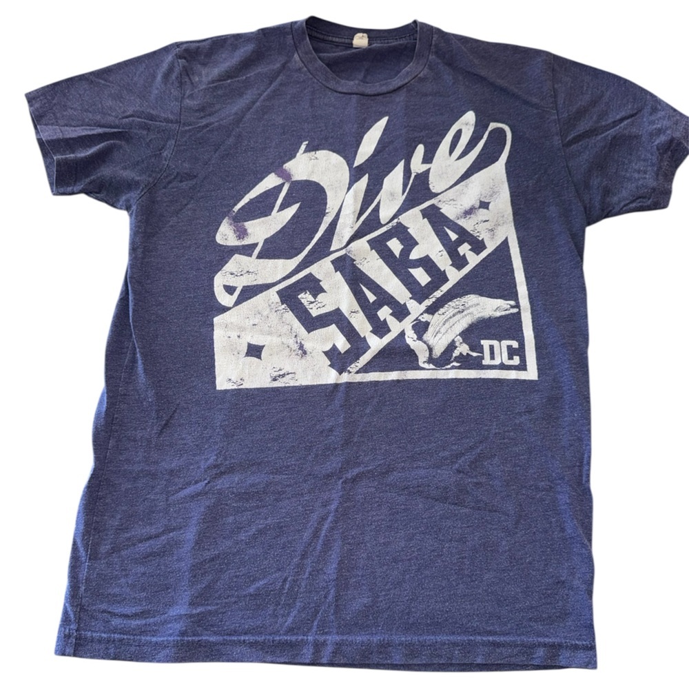 Dive Saba Navy Blue Short Sleeve Crew Neck T-Shirt S